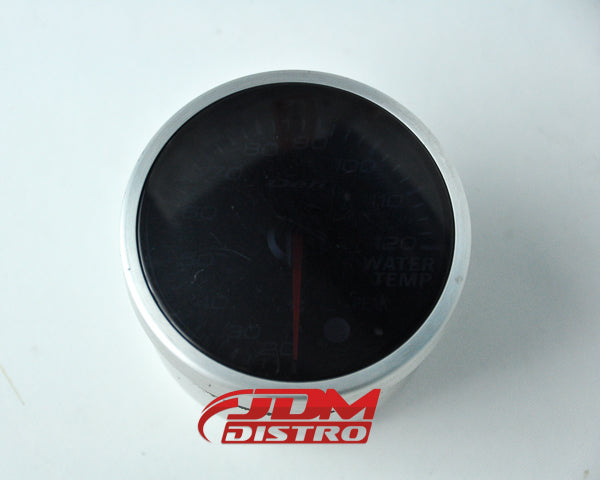 DEFI WATER TEMP GAUGE 60MM, BLACK FACE WHITE LIGHT