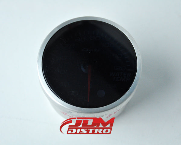 DEFI WATER TEMP GAUGE 60MM, BLACK FACE WHITE LIGHT