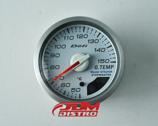 DEFI OIL TEMP GAUGE 52MM, WHITE FACE GREEN LIGHT