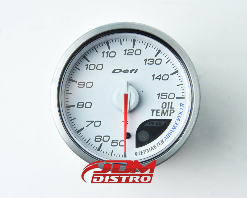 DEFI ADVANCE SYSTEM CR OIL TEMP GAUGE 60MM, WHITE FACE