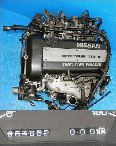 NISSAN S13 BLACKTOP SR20DET ENGINE, 64000KMS