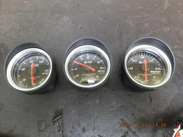 BLITZ SD METER 52MM GAUGE KIT x3 FULL SET