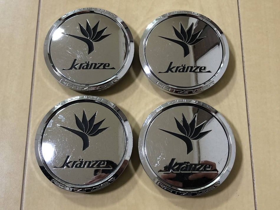 WEDS KRANZE CHROME WHEEL CENTRE CAPS