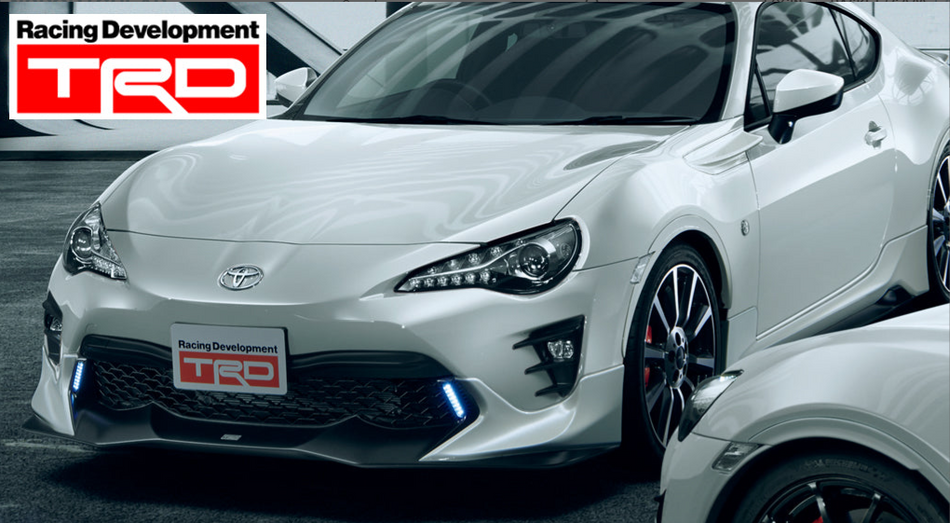 TOYOTA GT86 BRZ ZN6 17-21 TRD FRONT LIP SPOILER V2 WITH LED LIGHTS