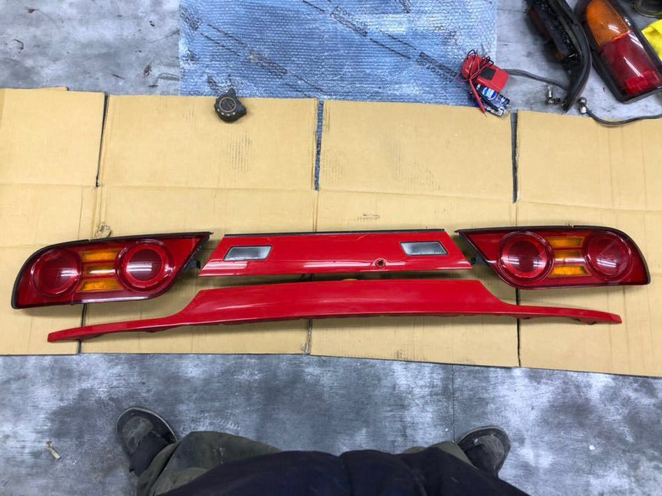 NISSAN 180SX S13 RPS13 GENUINE JDM KOUKI TAIL LIGHT SET W/ GARNISH & REAR PANEL