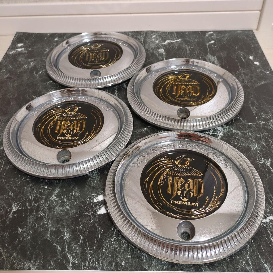 CARVING HEAD 40 PREMIUM CHROME CENTRE CAPS SET