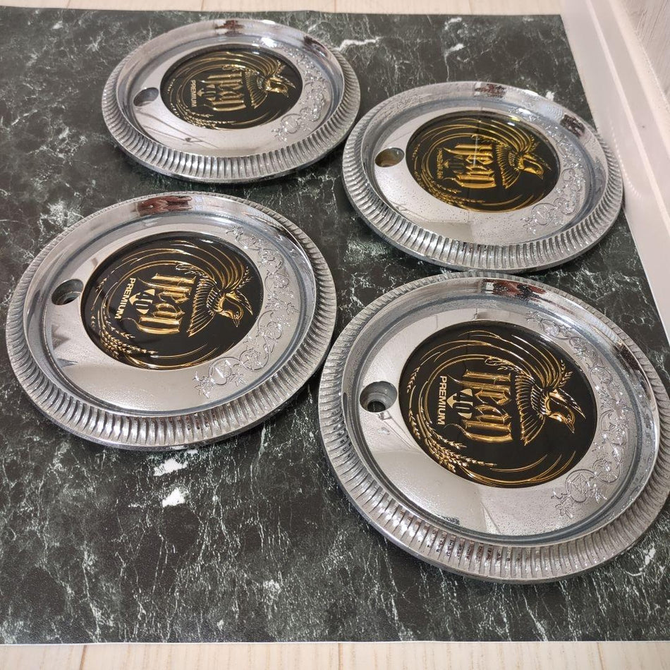 CARVING HEAD 40 PREMIUM CHROME CENTRE CAPS SET