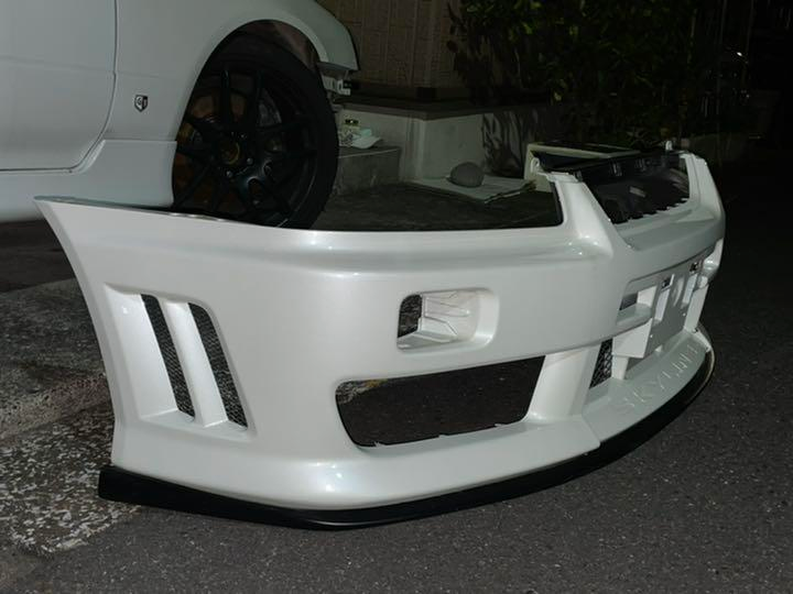 NISSAN SKYLINE R34 GTT GENUINE ALTIA OPTION AERO FRONT BUMPER &amp; LIP