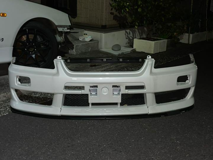 NISSAN SKYLINE R34 GTT GENUINE ALTIA OPTION AERO FRONT BUMPER &amp; LIP