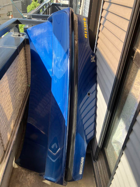 NISSAN SKYLINE R32 GTR BNR32 GENUINE REAR WING SPOILER, CARBON LIP &amp; BOOTLID