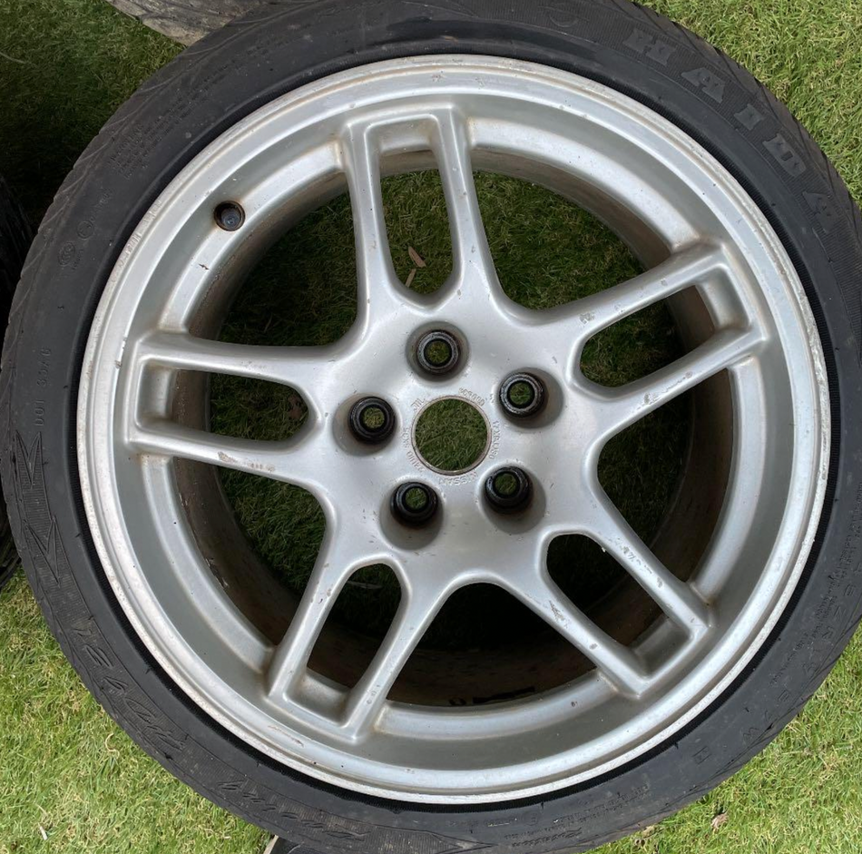NISSAN R33 SKYLINE GTR BCNR33 GENUINE FORGED WHEELS
