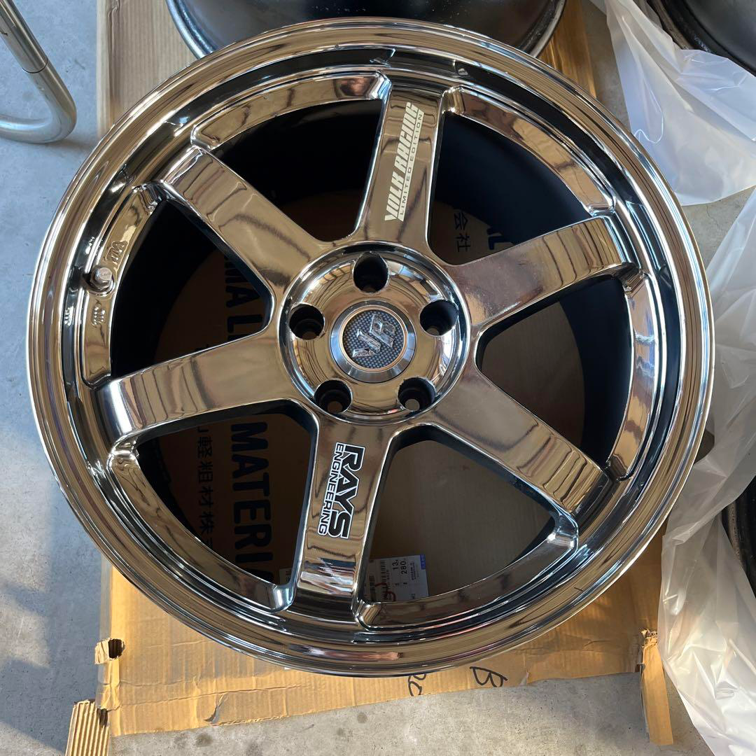 RAYS VOLK RACING TE37 GTR LIMITED EDITION RBC BLACK CHROME - JDM Distro ...