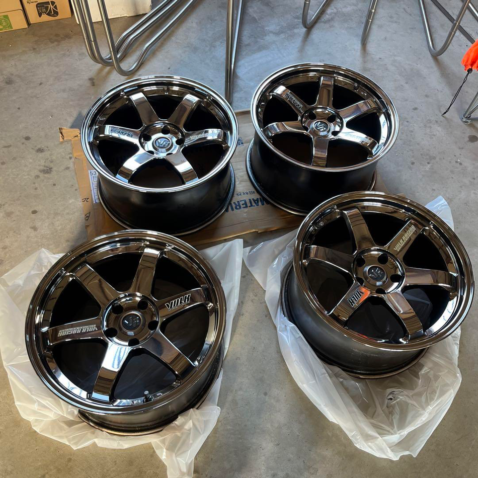 RAYS VOLK RACING TE37 GTR LIMITED EDITION RBC BLACK CHROME