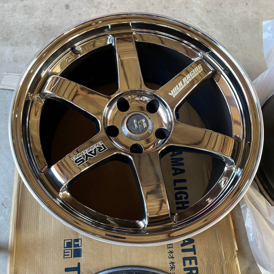 RAYS VOLK RACING TE37 GTR LIMITED EDITION RBC BLACK CHROME