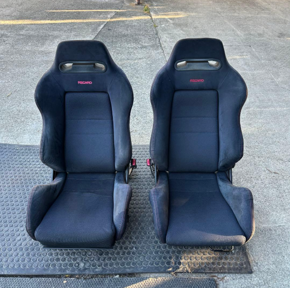 HONDA CIVIC INTEGRA TYPE-R EK9 DC2 JDM RECARO RECLINER RACING SEAT PAIR BLACK