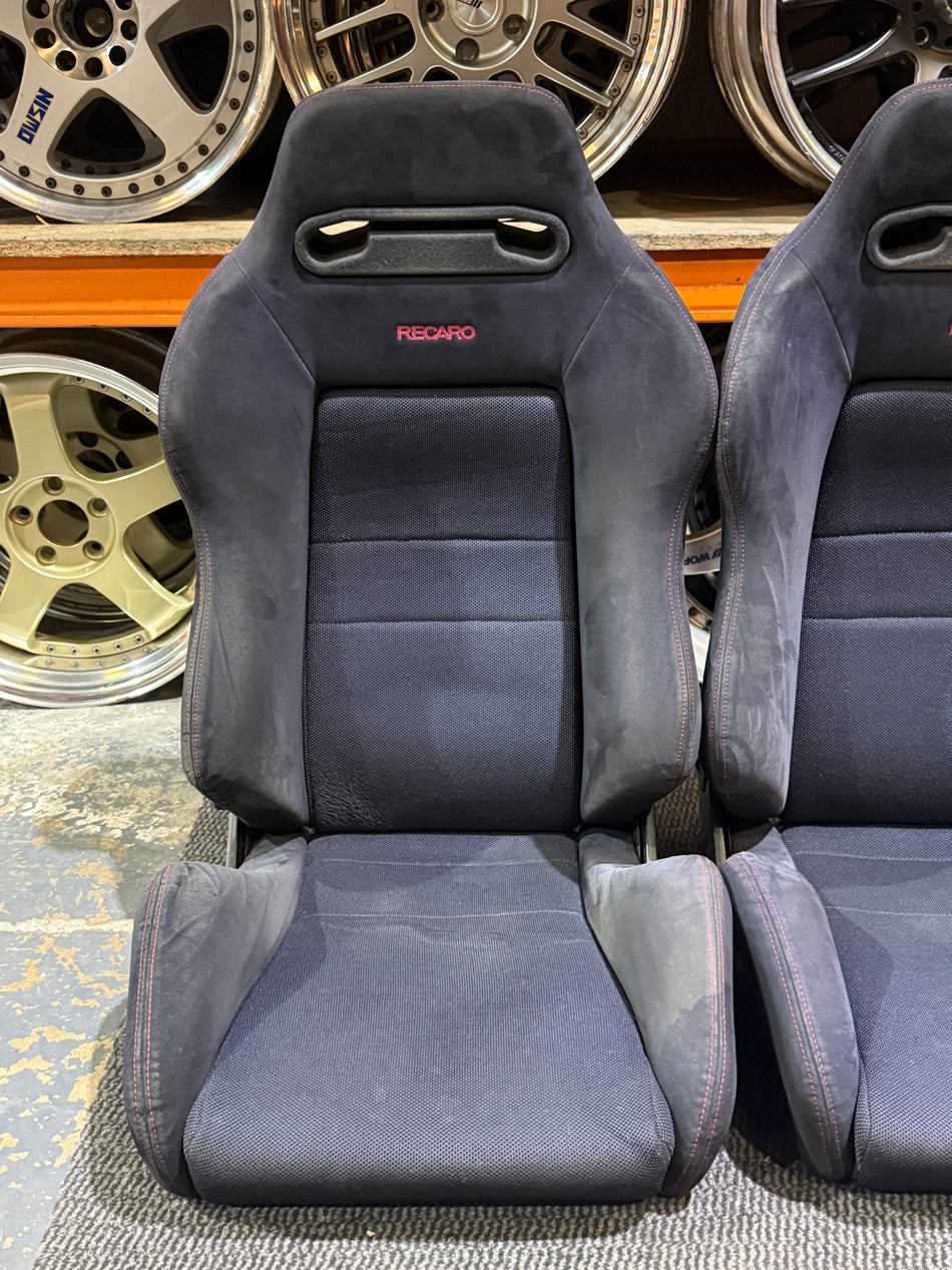 HONDA CIVIC INTEGRA TYPE-R EK9 DC2 JDM RECARO RECLINER RACING SEAT PAIR BLACK