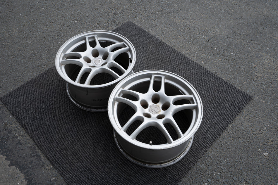 NISSAN R33 SKYLINE GTR BCNR33 GENUINE FORGED WHEELS PAIR