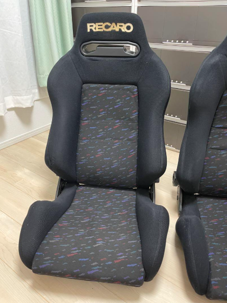 RECARO SR3 LEMANS CONFETTI RECLINER RACING SEATS PAIR