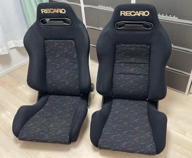 RECARO SR3 LEMANS CONFETTI RECLINER RACING SEATS PAIR