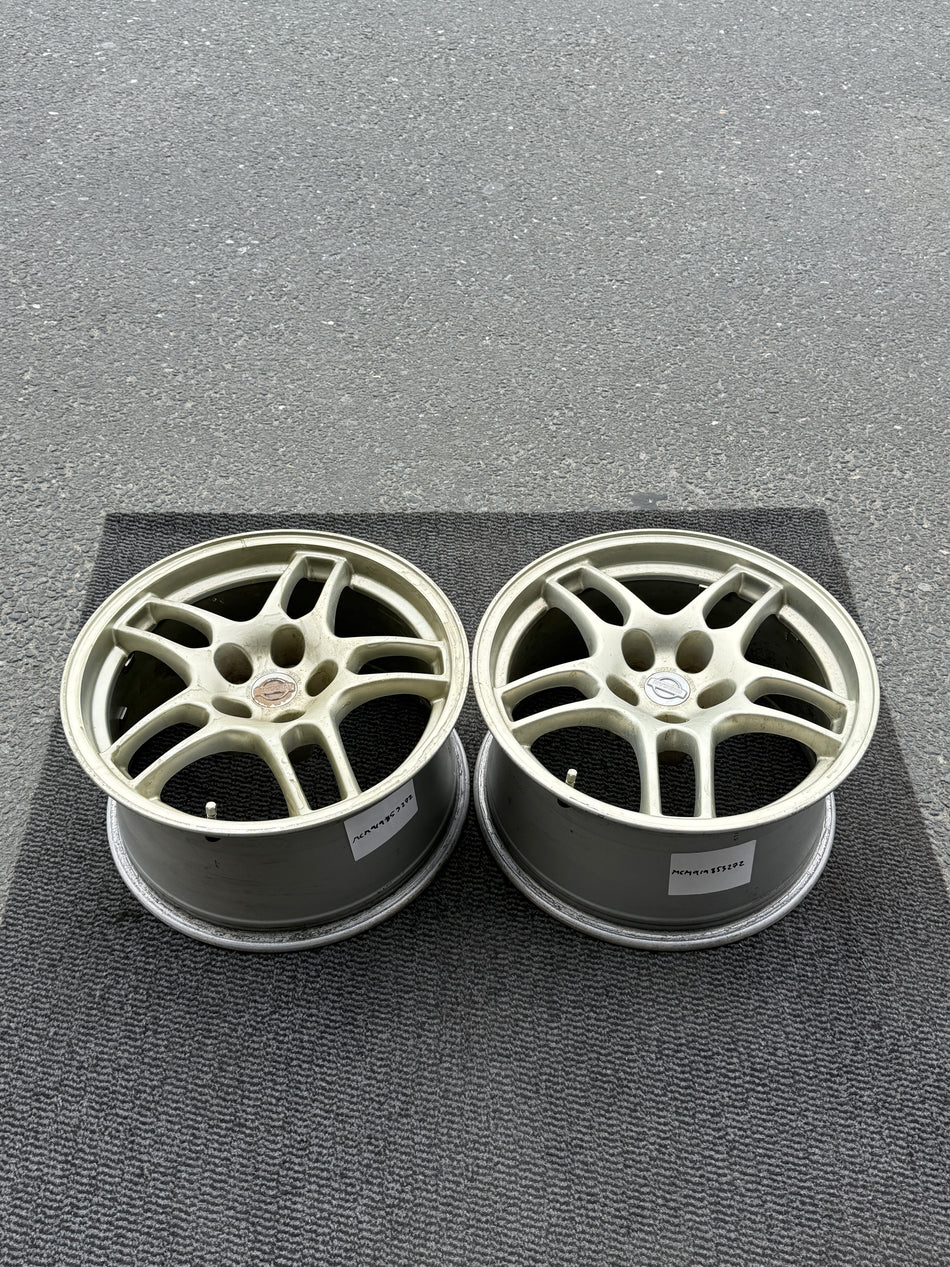 NISSAN SKYLINE GTR R33 BCNR33 GENUINE FORGED WHEELS PAIR