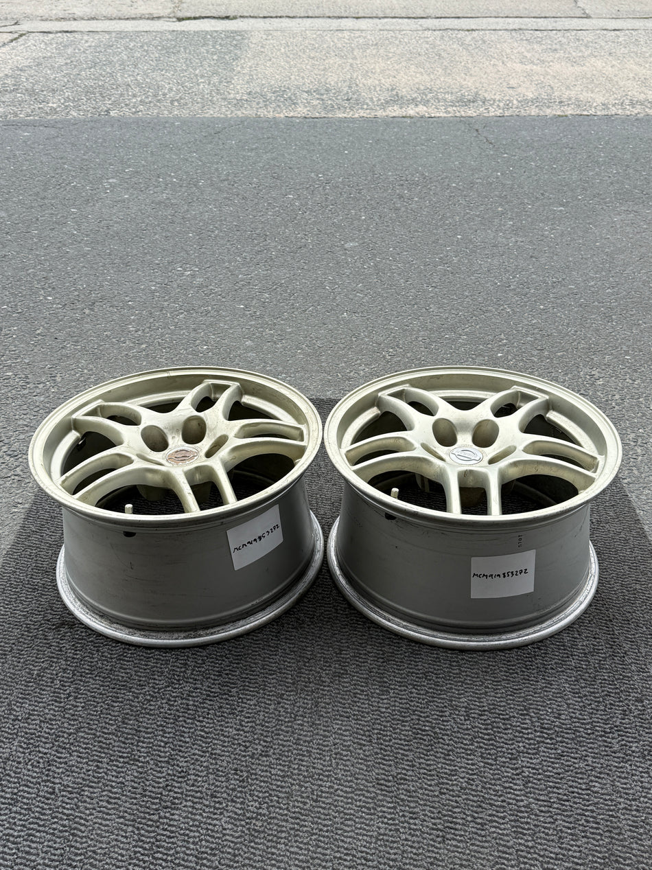 NISSAN SKYLINE GTR R33 BCNR33 GENUINE FORGED WHEELS PAIR