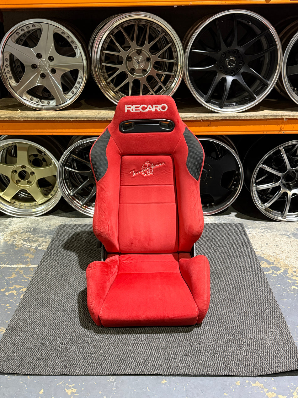TOMMY KAIRA RECARO SR3 RED RECLINER RACING SEAT