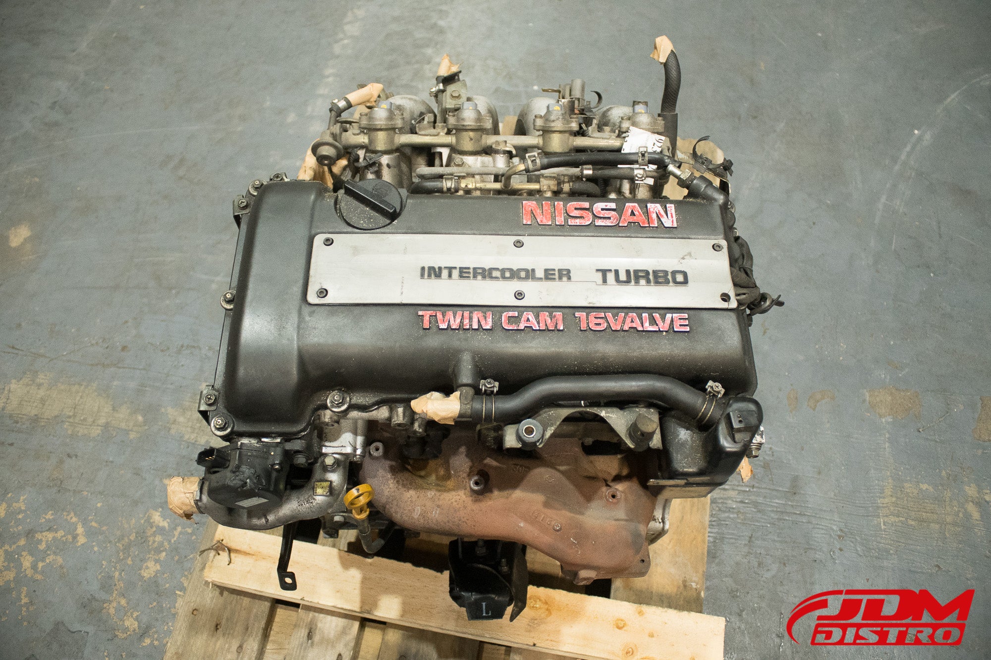 SR20DETエンジンジャンク ブロー 黒ヘッド s13 180sx 実働車からの取り外し SR20DET 黒ヘッド 180sx S13 ノーマルエンジン