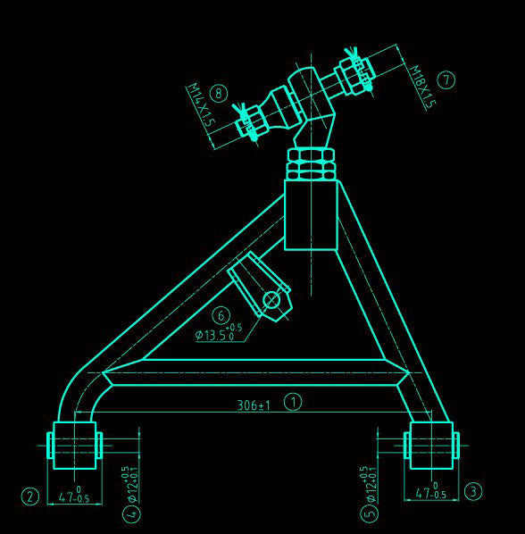 NISSAN SILVIA S14 / S15 7TWENTY REAR LOWER CONTROL ARMS