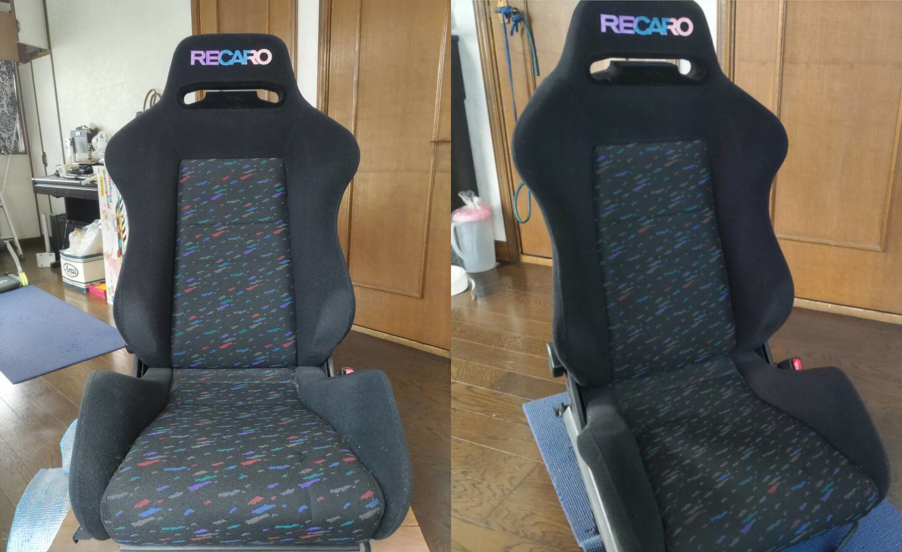 TOYOTA SUPRA MK4 JZA80 GENUINE OPTION RECARO SR2 CONFETTI RECLINER ...
