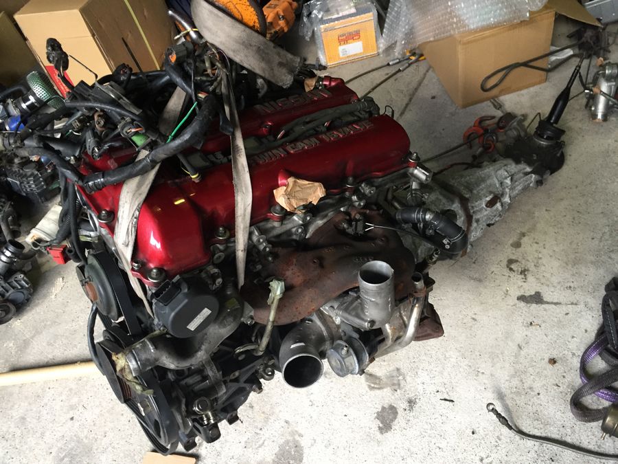 NISSAN SILVIA S13 SR20DET ENGINE AND GEARBOX TRANSPLANT SET