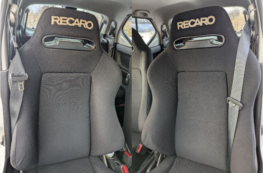 RECARO SR3 BLACK RECLINER RACING SEATS PAIR
