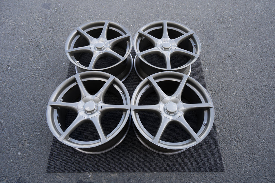 NISSAN R34 SKYLINE GTR BNR34 GENUINE OEM FORGED WHEELS WITH CAPS