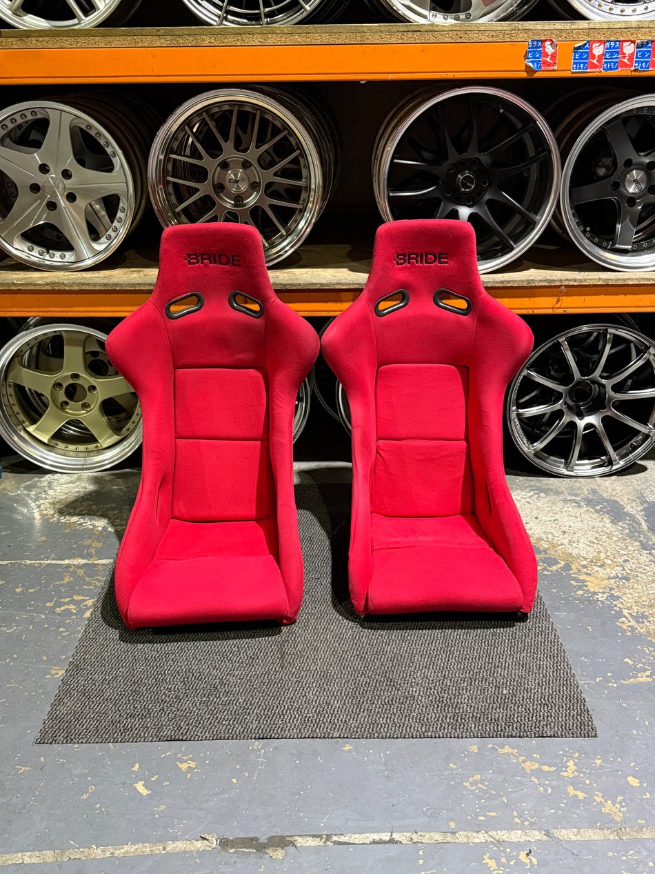 BRIDE ZETA II RACING SEAT RED PAIR