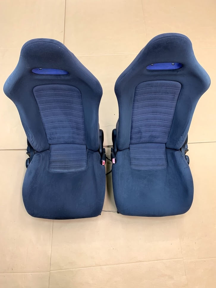 NISSAN SKYLINE R33 GTR GENUINE BLUE FRONT SEATS