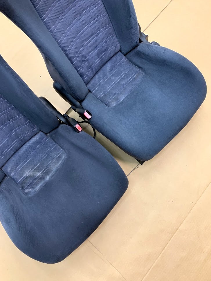 NISSAN SKYLINE R33 GTR GENUINE BLUE FRONT SEATS