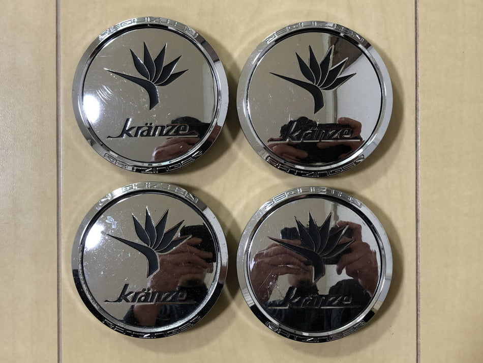 WEDS KRANZE CHROME WHEEL CENTRE CAPS