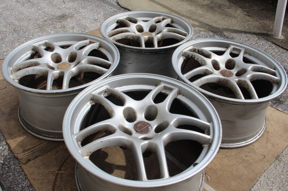 NISSAN R33 SKYLINE GTR BCNR33 GENUINE FORGED WHEELS