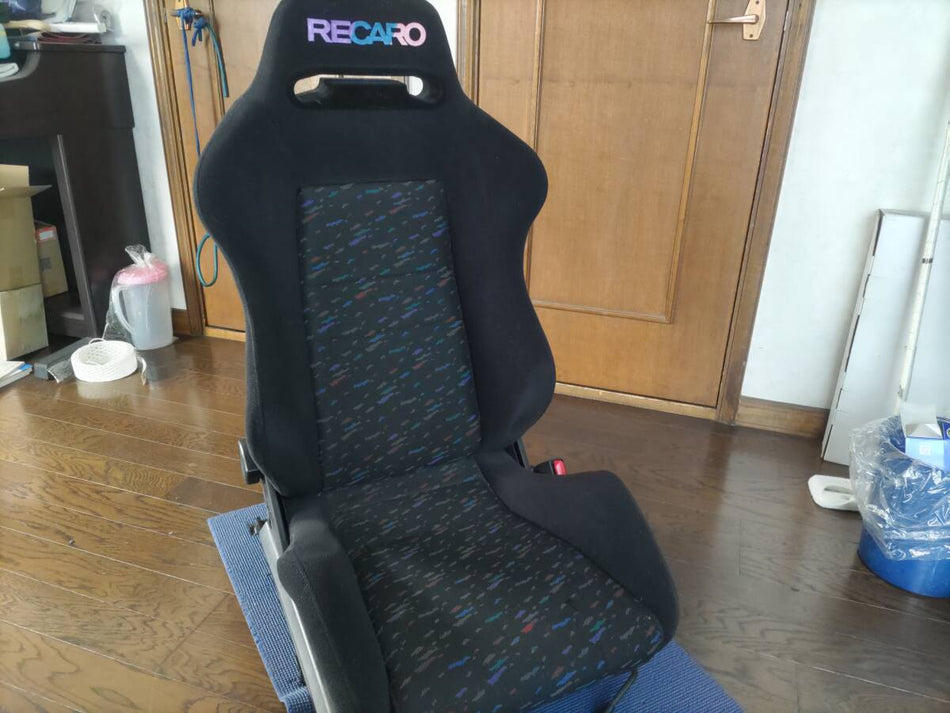 TOYOTA SUPRA MK4 JZA80 GENUINE OPTION RECARO SR2 CONFETTI RECLINER RACING SEAT PAIR