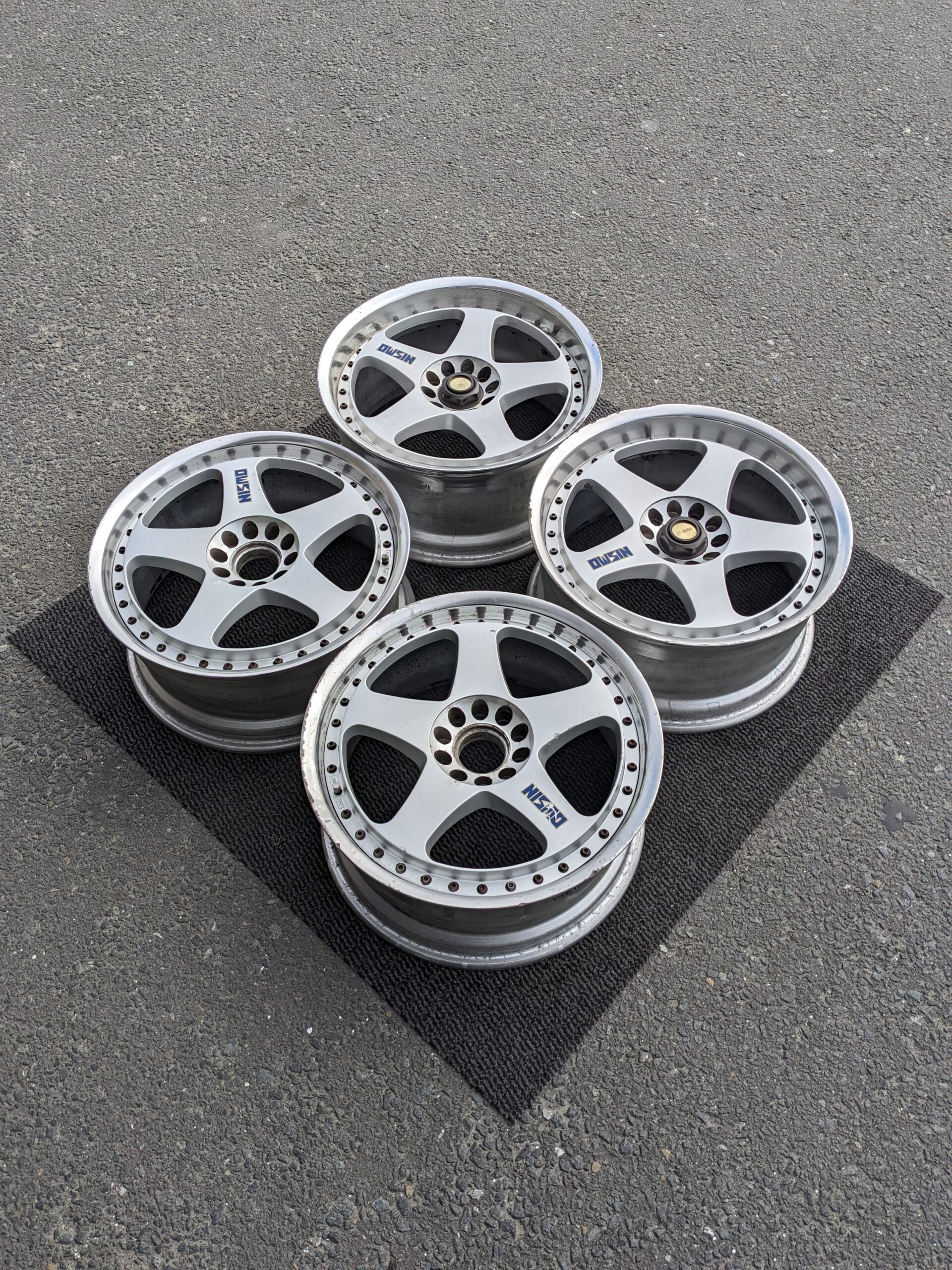 K0801【2本】RAYS NISMO LM-GT2 ☆ PCD114.3 8J+35 当時物 ニスモ 