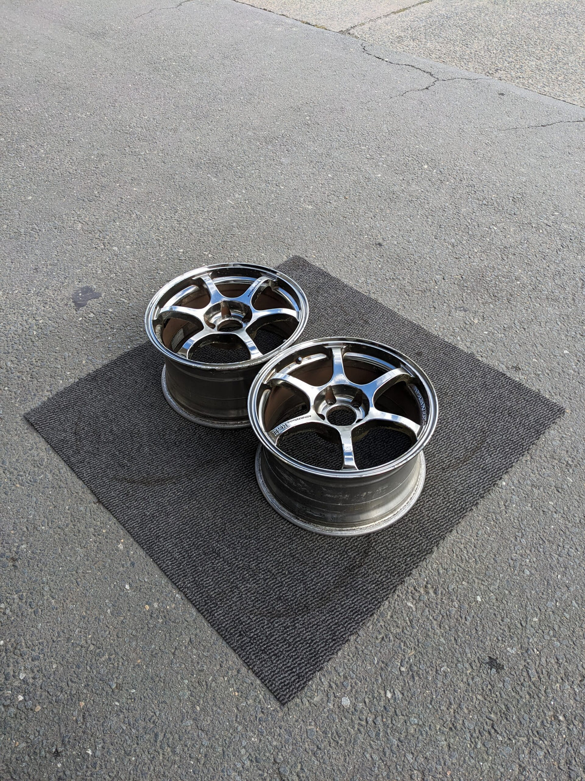 YOKOHAMA ADVAN RACING RG2 CHROME PAIR - JDM Distro - Buy JDM Wheels ...