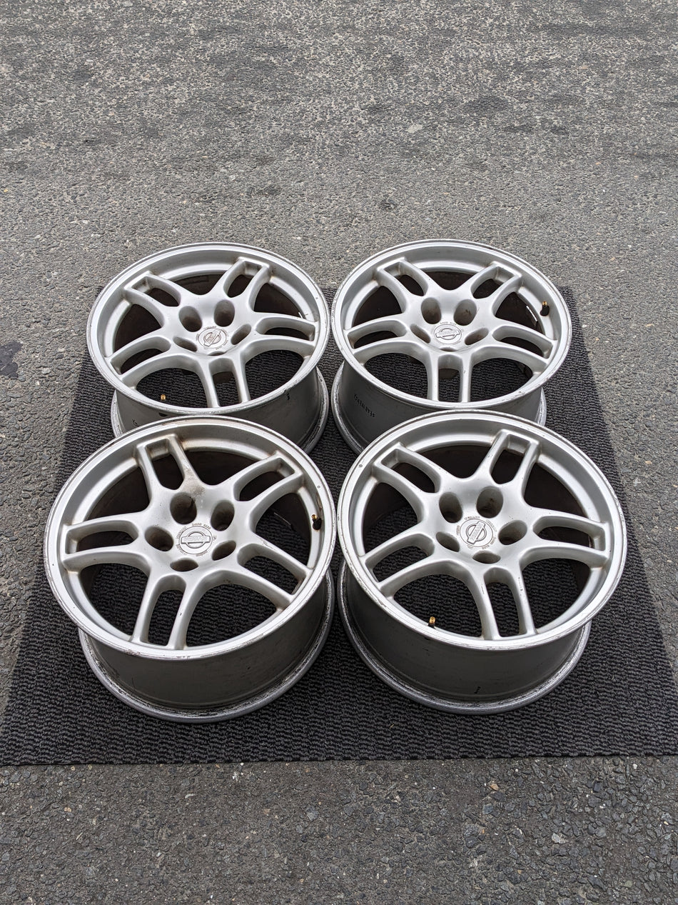 NISSAN SKYLINE GTR R33 BCNR33 GENUINE FORGED WHEELS