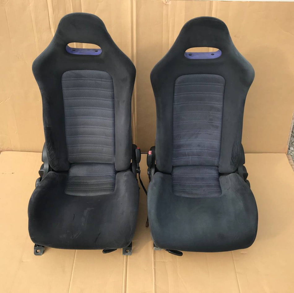 NISSAN SKYLINE R33 GTR GENUINE BLUE FRONT SEATS