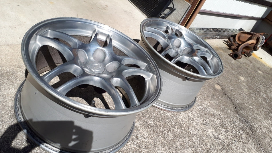 NISSAN SKYLINE R33 GTR GENUINE FORGED WHEELS