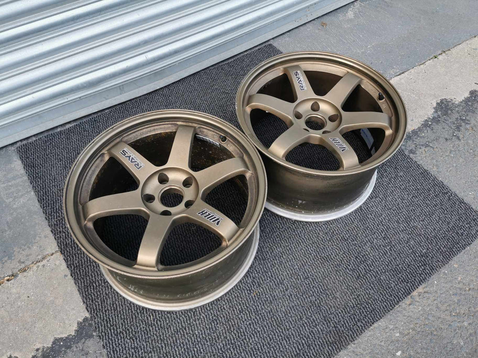 RAYS VOLK RACING TE37 GTR OG BRONZE PAIR
