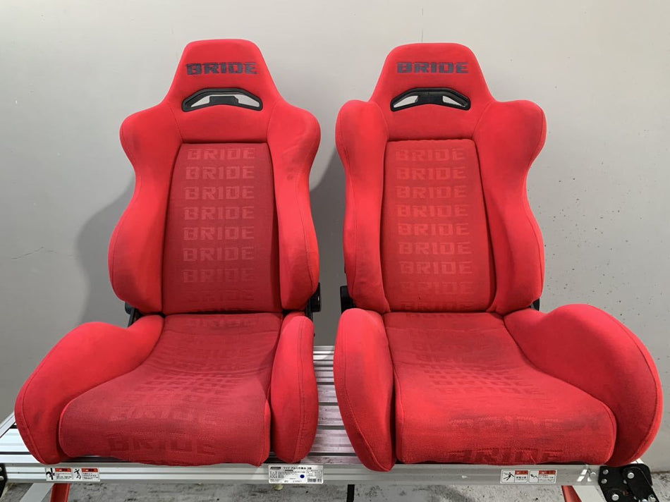 BRIDE RACING SEATS PAIR BRIX &amp; ERGO 1.5 RED