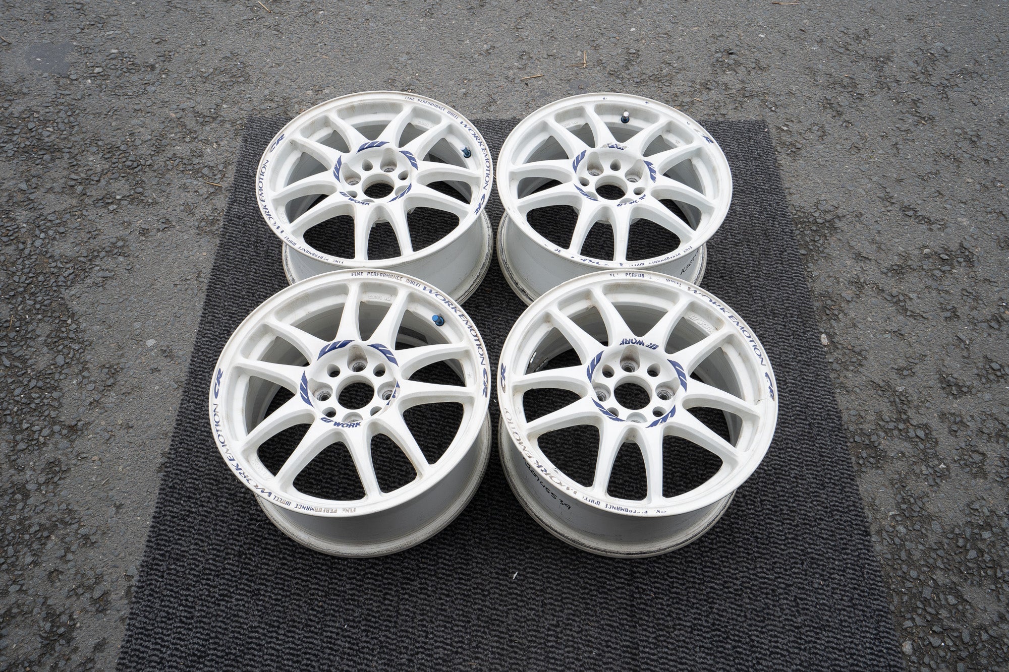 CR WORK 4H a9119☆WORK kai☆16×7J +35 PCD100☆中古2本 EMOTION