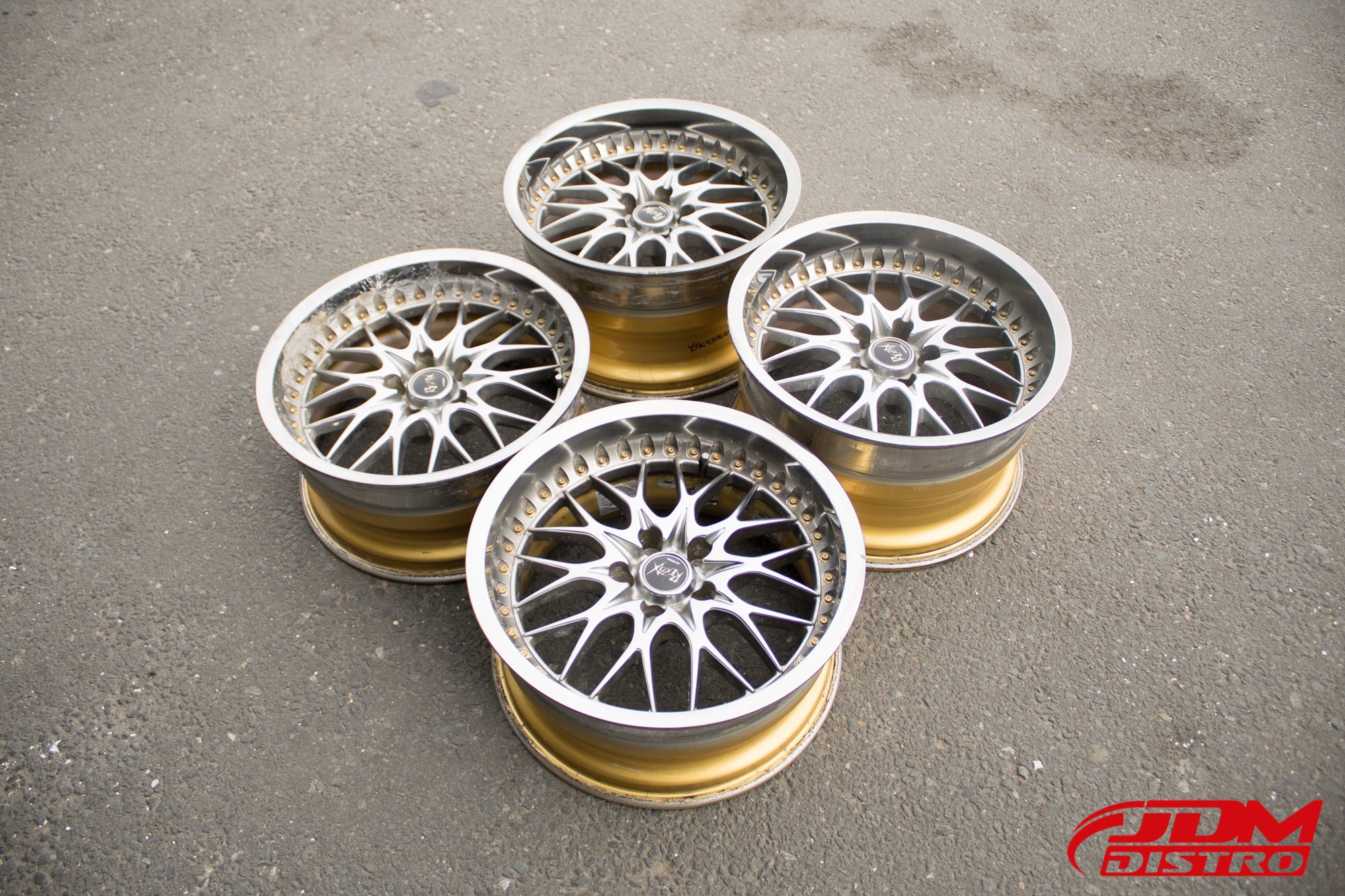 美品　WORK REZAX ll 18インチ　9J オフセット不明 Yahoo!オークション - WORK REZAX 18インチ 9J +25 PCD114.3 5H 深リム