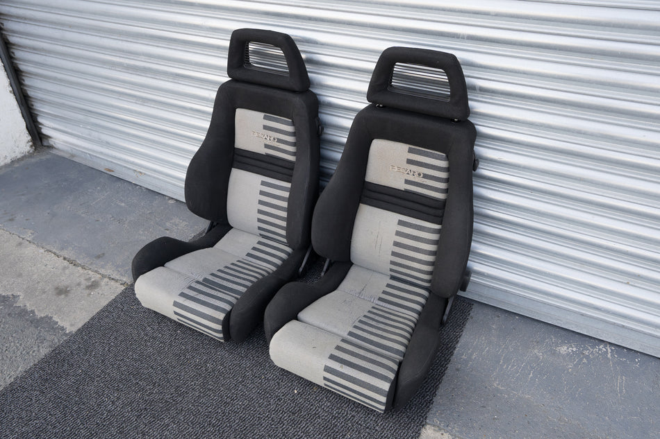 RECARO JETSETTER LX/LS RECLINER RACING SEATS PAIR /w REAR JETSETTER COVERS