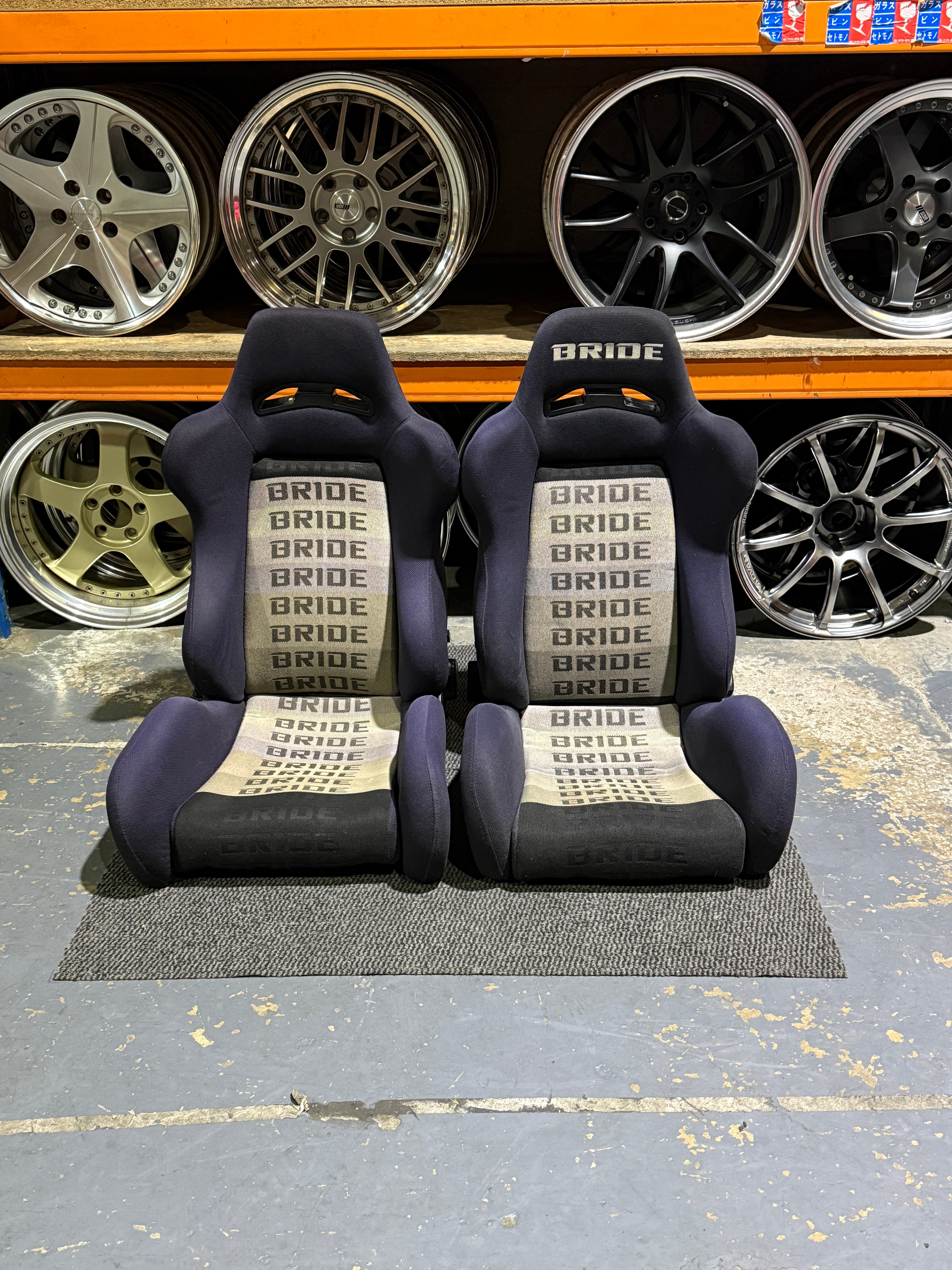 BRIDE RACING SEATS PAIR BRIX & BRIX 1.5 NAVY - JDM Distro