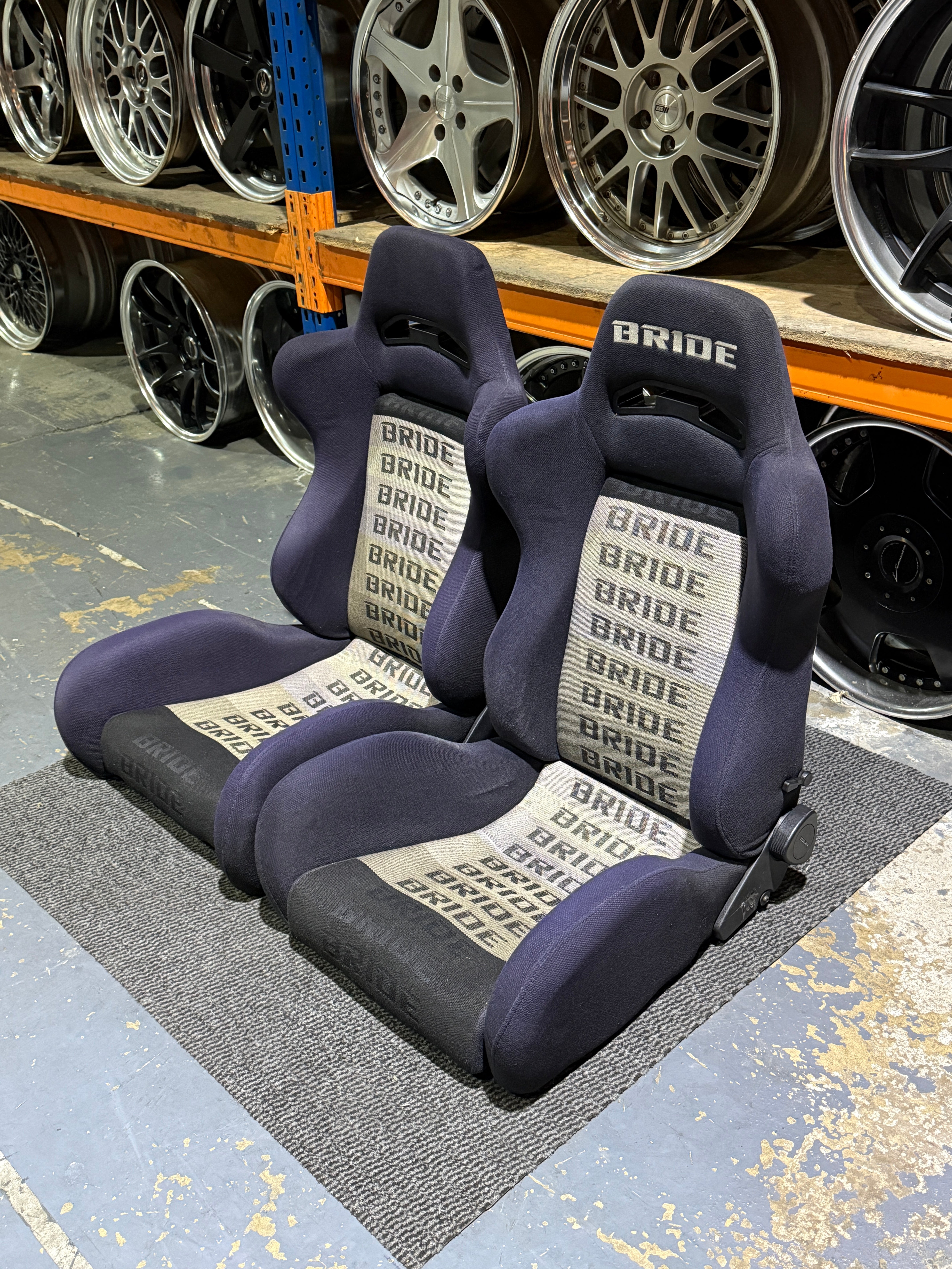 BRIDE RACING SEATS PAIR BRIX & BRIX 1.5 NAVY - JDM Distro